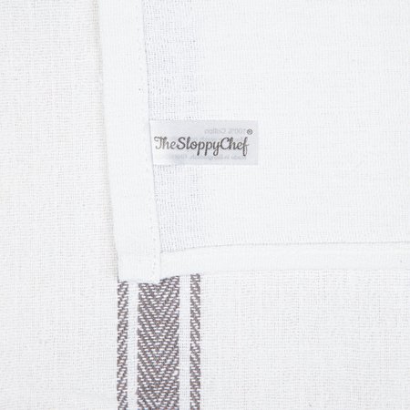 Monarch Herringbone Tea Towels  Grey Stripe, 12PK SC-HTSG-24